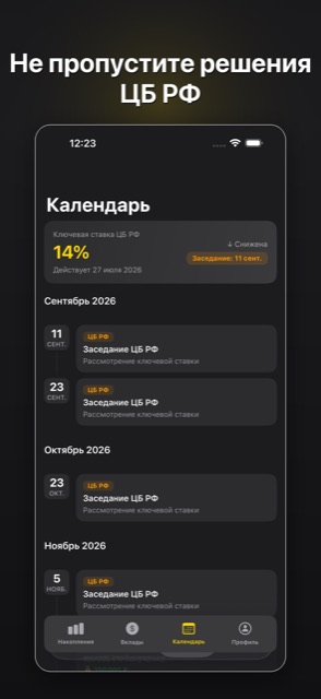 Экономический календарь заседаний ЦБ РФ по ключевой ставке